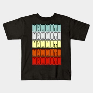 MAMMOTH Retro Vintage Design Kids T-Shirt